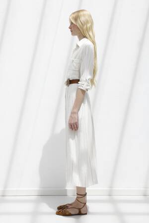 Linen Blend Shirt Dress - BSL - Globality Store - Women Clothes Wholesale Turkey
