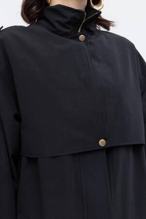 Windbreaker Trench Coat With Pockets - Allday - Globality Store - Women Clothes Wholesale Turkey