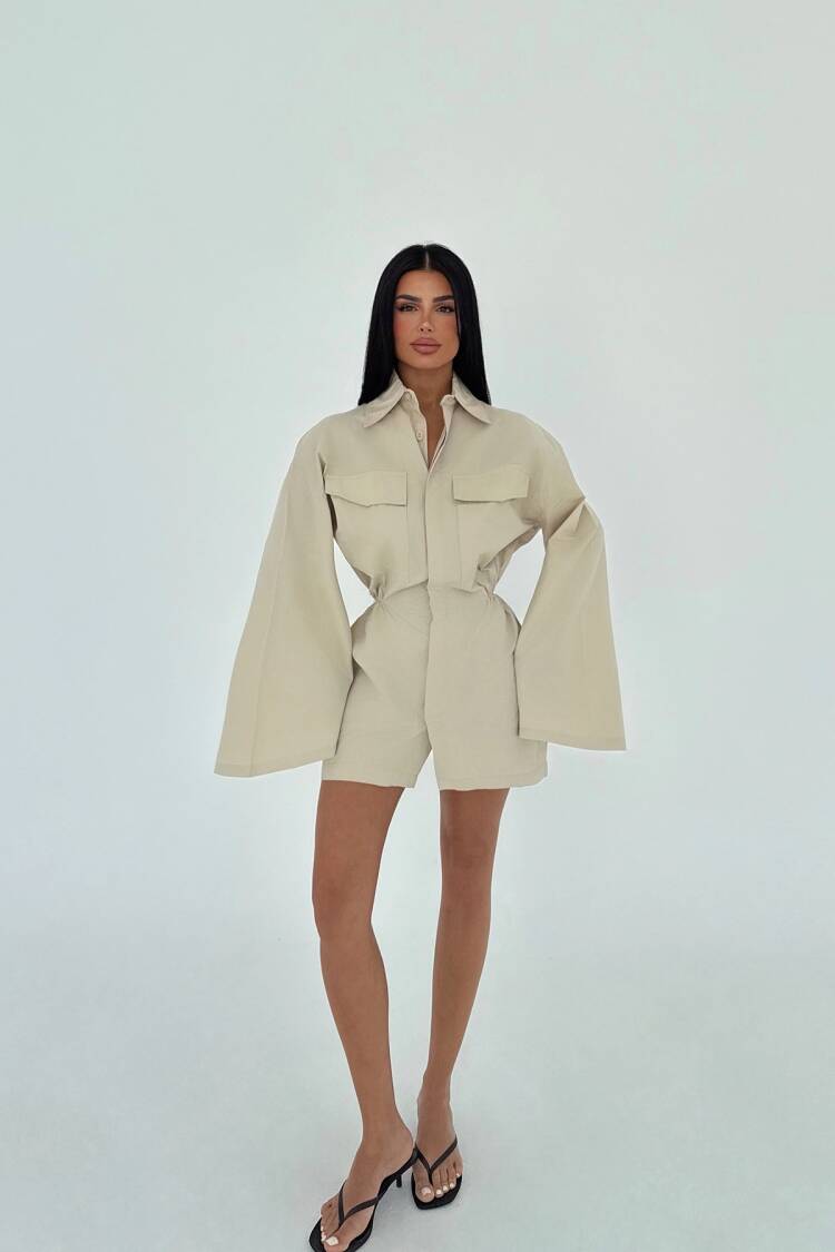 Shirt Collar Dress - Brand: EYYO ATELIER - Women's Clothing Wholesale - Globality Store