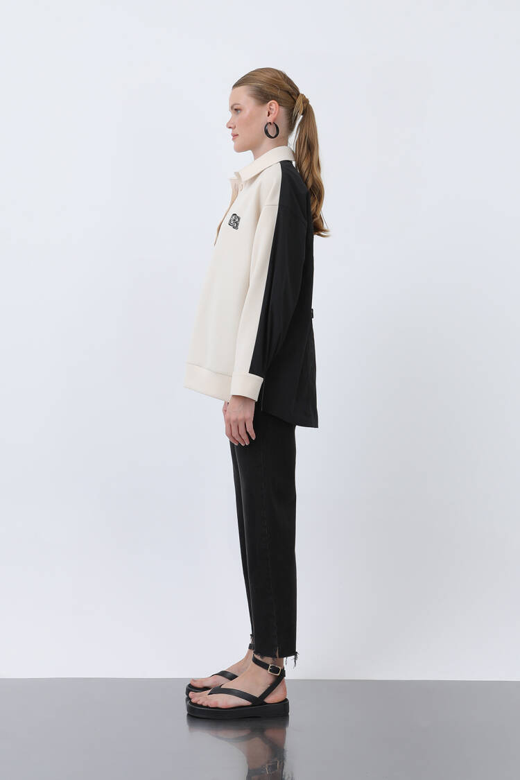 Women's Front Embroidery Back Parachute Shirt