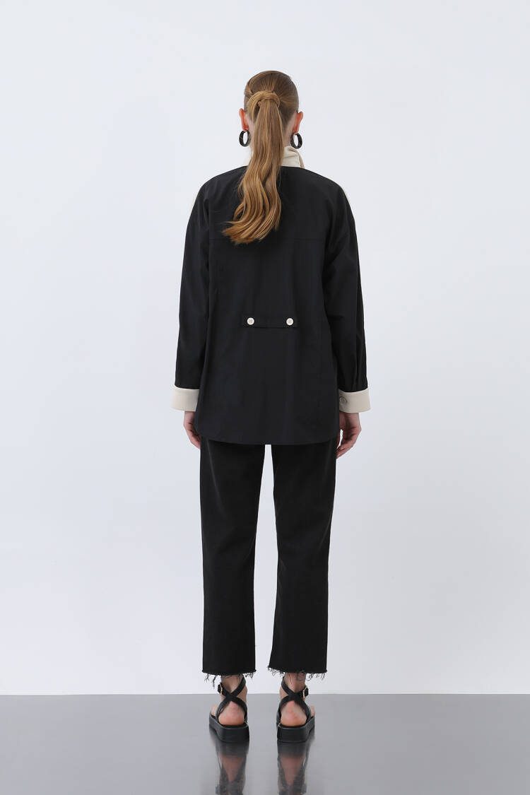 Women's Front Embroidery Back Parachute Shirt