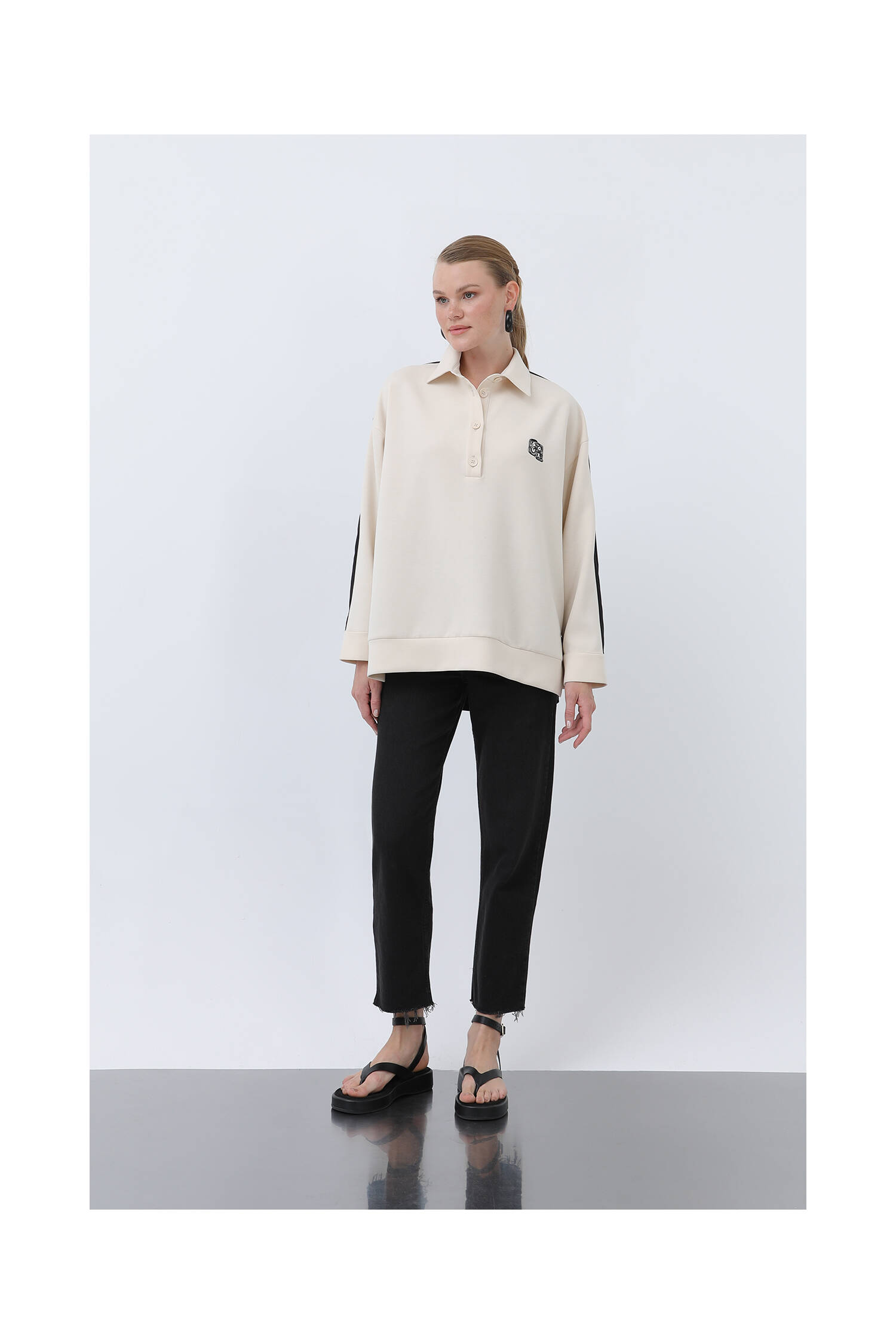 Women's Front Embroidery Back Parachute Shirt - Brand: SOUL - Women's Clothing Wholesale - Globality Store