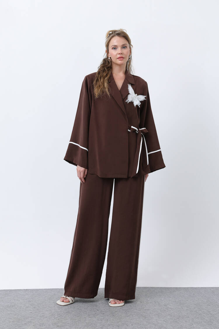 Women's Butterfly Kimono Pants Set - SOUL - Globality Store - Women Clothes Wholesale Turkey