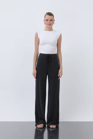 Women's Ribbed Waist Tie Pants - Brand: SOUL - Women's Clothing Wholesale - Globality Store