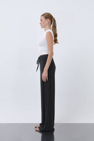 Women's Ribbed Waist Tie Pants - Brand: SOUL - Women's Clothing Wholesale - Globality Store