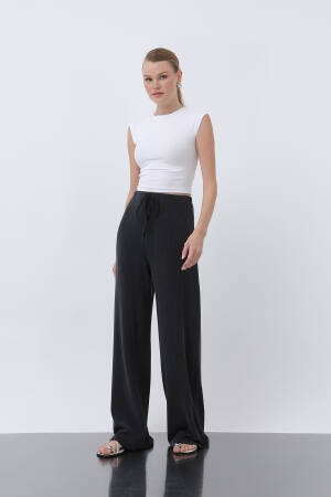 Women's Ribbed Waist Tie Pants - Brand: SOUL - Women's Clothing Wholesale - Globality Store