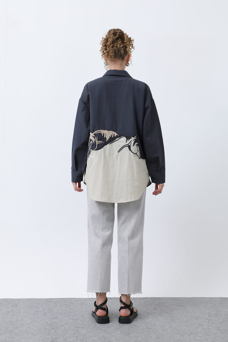 Women's Back Embroidered Shirt