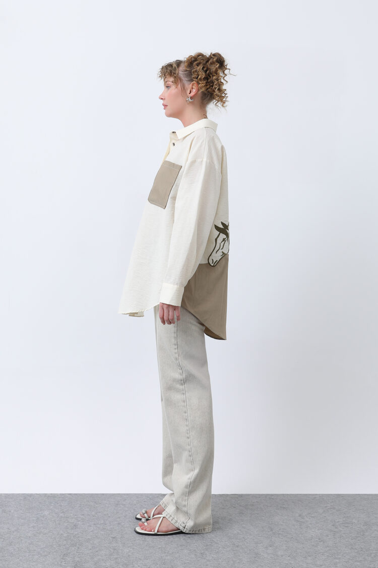 Women's Back Embroidered Shirt