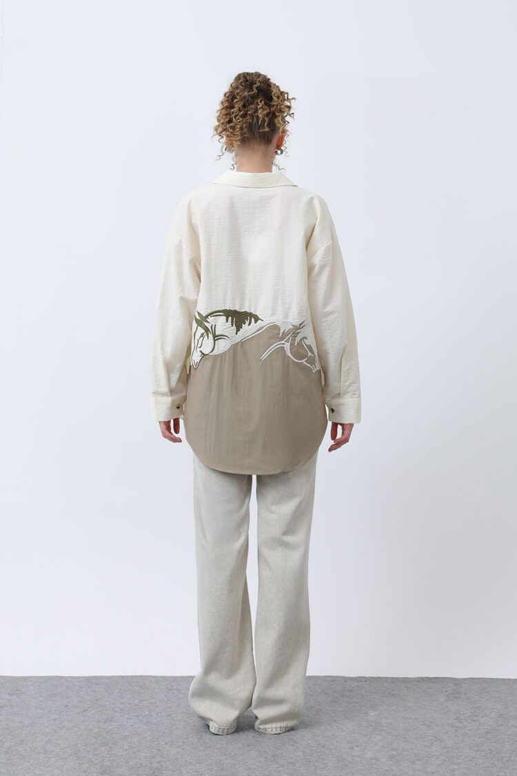 Women's Back Embroidered Shirt