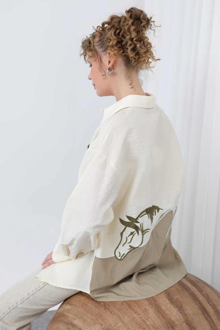 Women's Back Embroidered Shirt