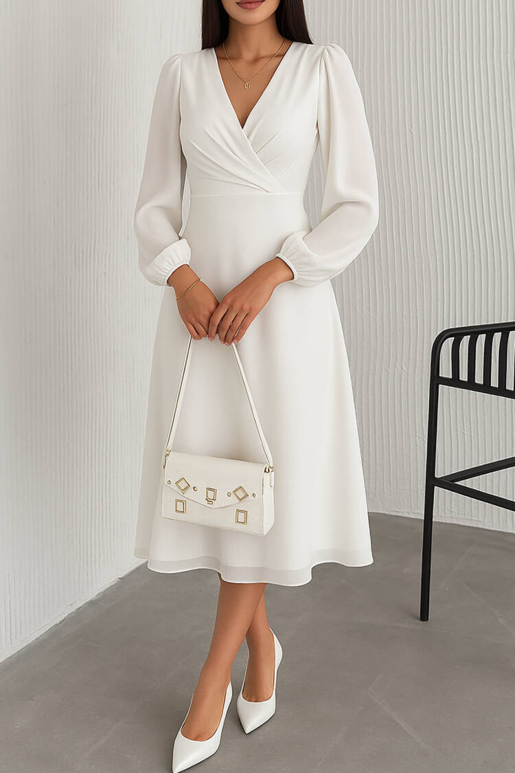 Lined Chiffon Dress