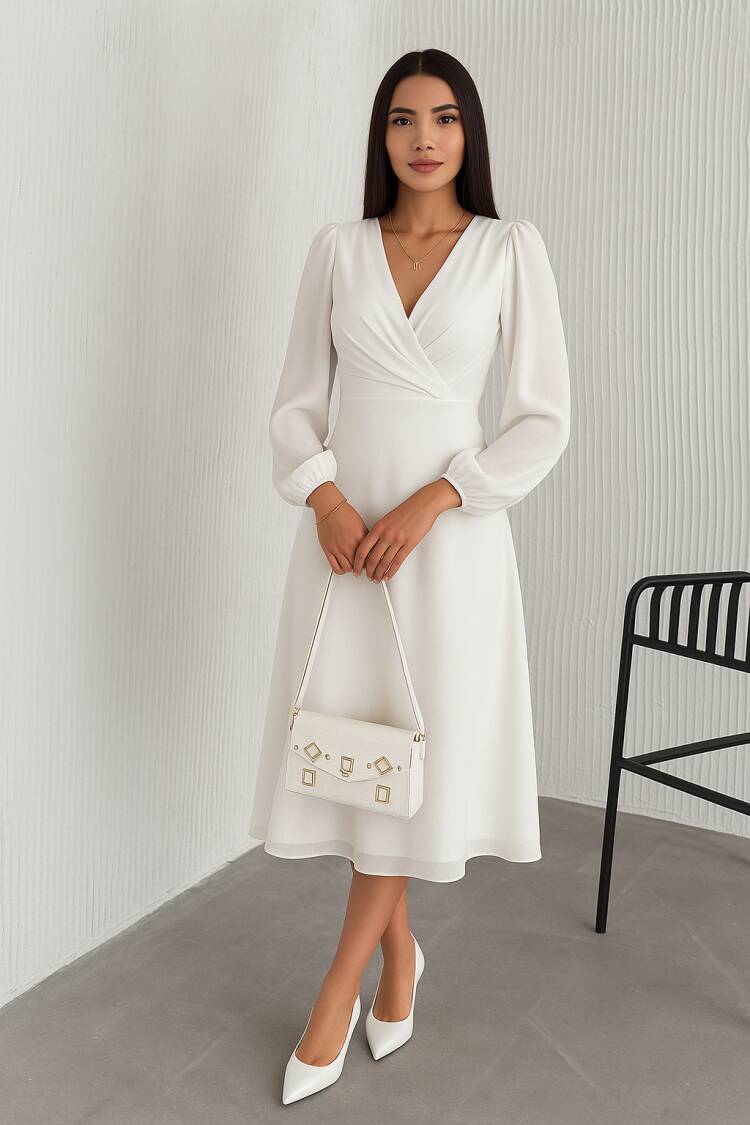 Lined Chiffon Dress