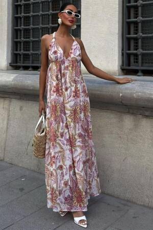 Amelia Backless Chiffon Dress - Brand: Sobe Istanbul - Women's Clothing Wholesale - Globality Store