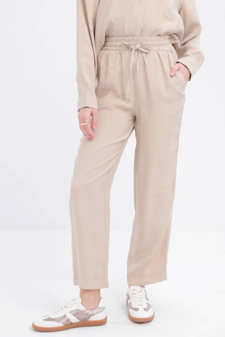 Ribbed Slit Modal Pants Set