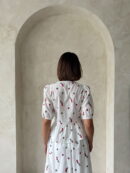 Front Tie Embroidered Voile Blouse - Topshow - Globality Store - Women Clothes Wholesale Turkey