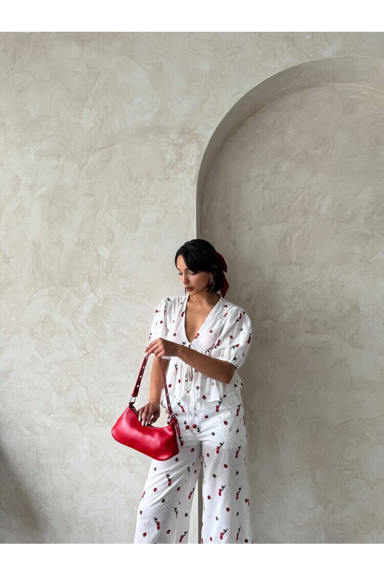 Embroidered Voile Blouse