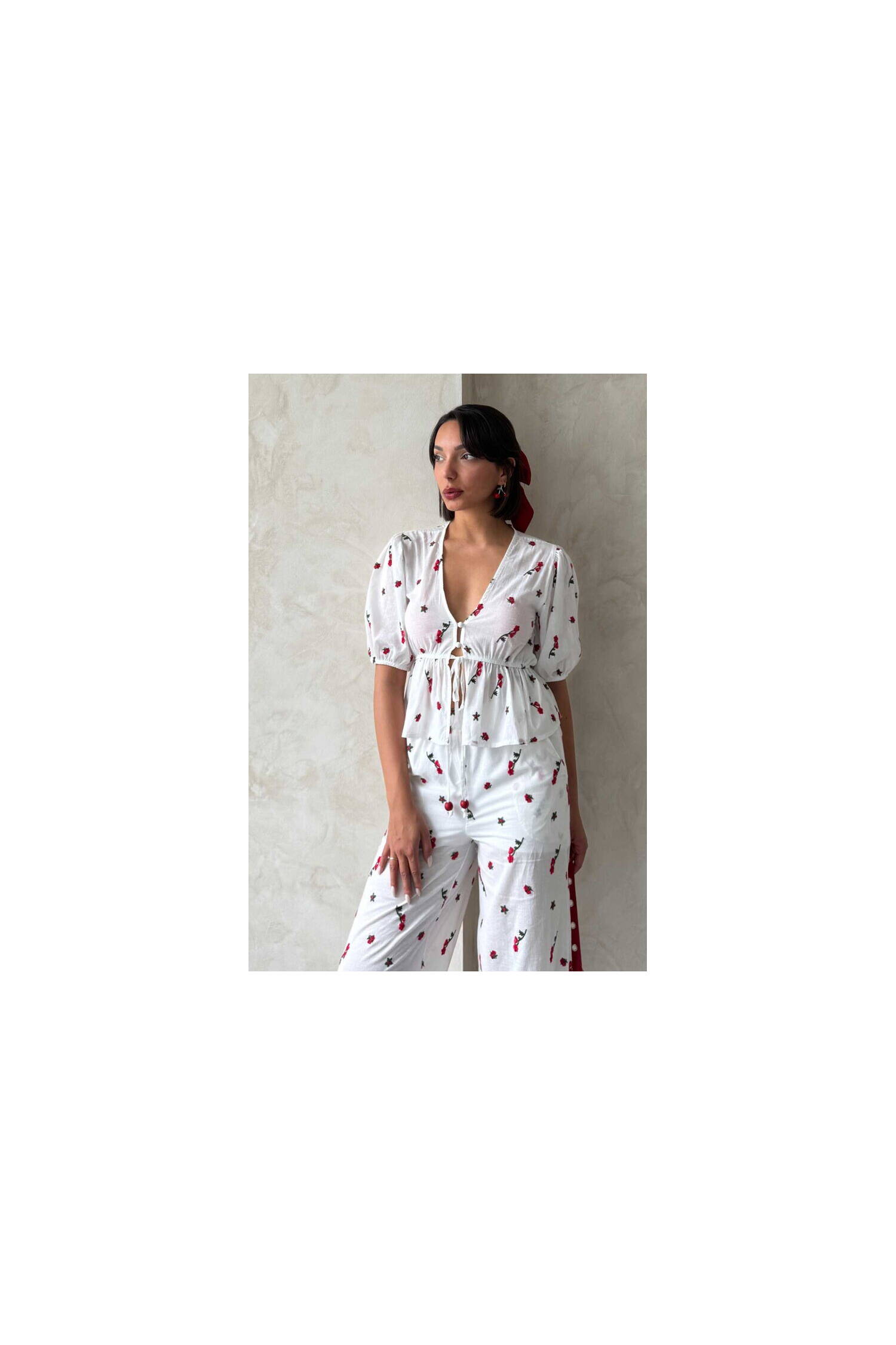 Embroidered Voile Blouse - Brand: Topshow - Women's Clothing Wholesale - Globality Store