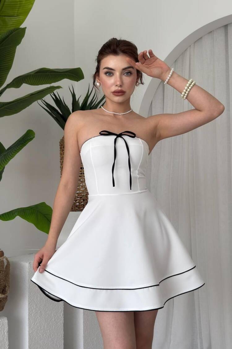Yuna Strapless Dress - Etika - Globality Store - Women Clothes Wholesale Turkey