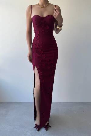 Roller Rose Detailed Dress - Etika - Globality Store - Women Clothes Wholesale Turkey