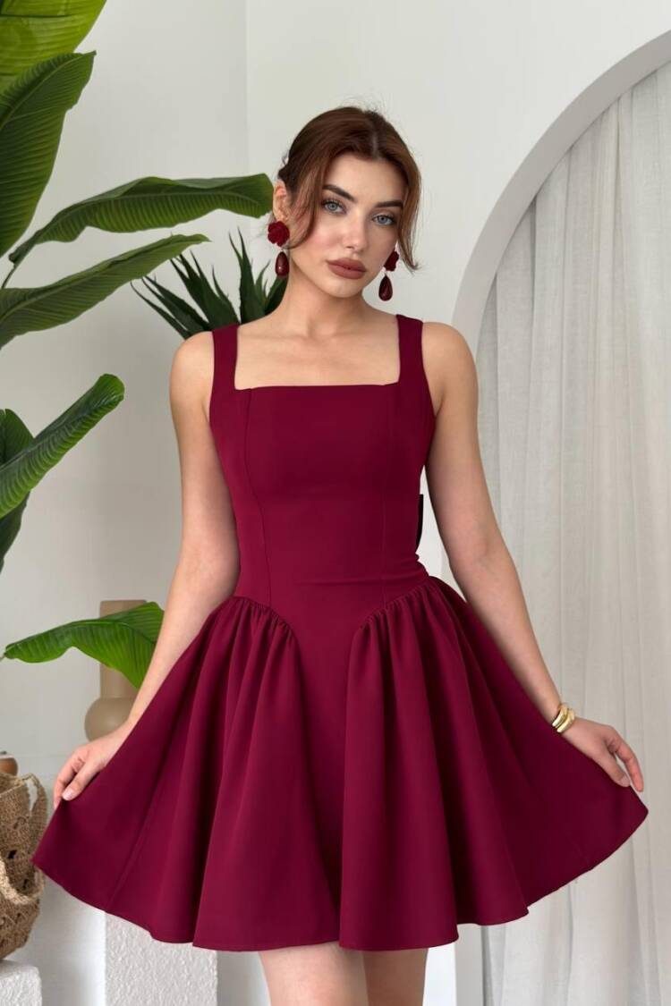 Dreas Bow Detailed Dress - Etika - Globality Store - Women Clothes Wholesale Turkey
