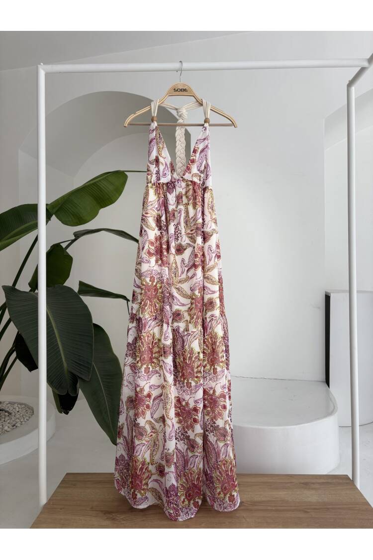 Amelia Backless Chiffon Dress