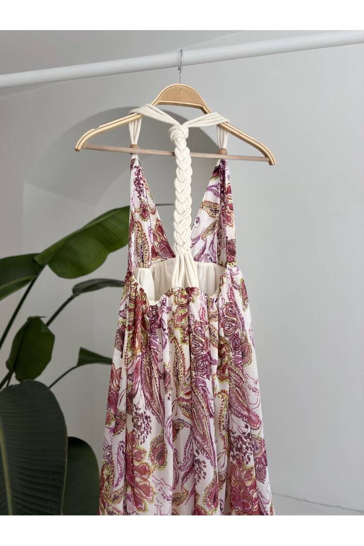 Amelia Backless Chiffon Dress