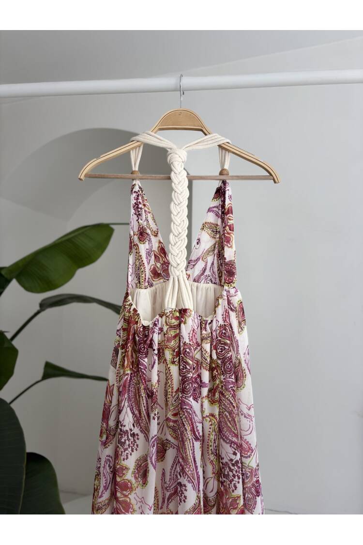 Amelia Backless Chiffon Dress