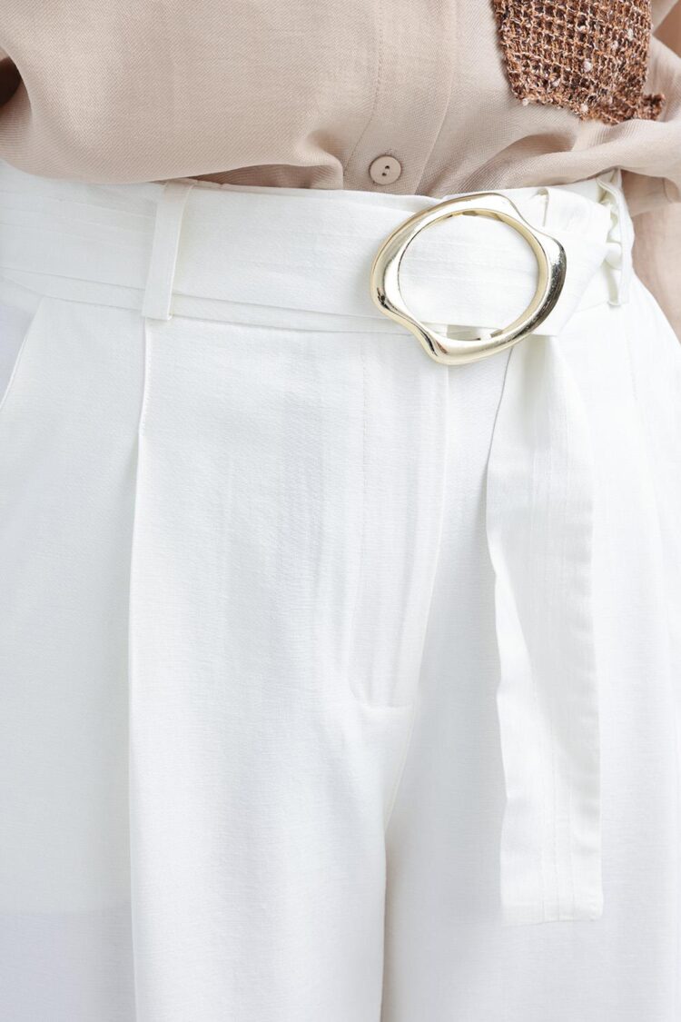 Belted Palazzo Pants