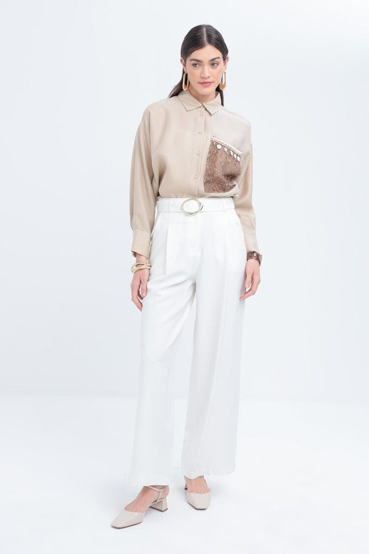 Belted Palazzo Pants