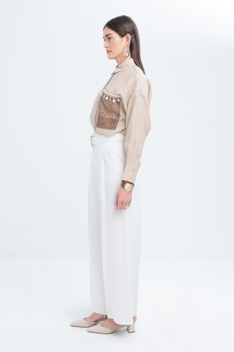 Belted Palazzo Pants