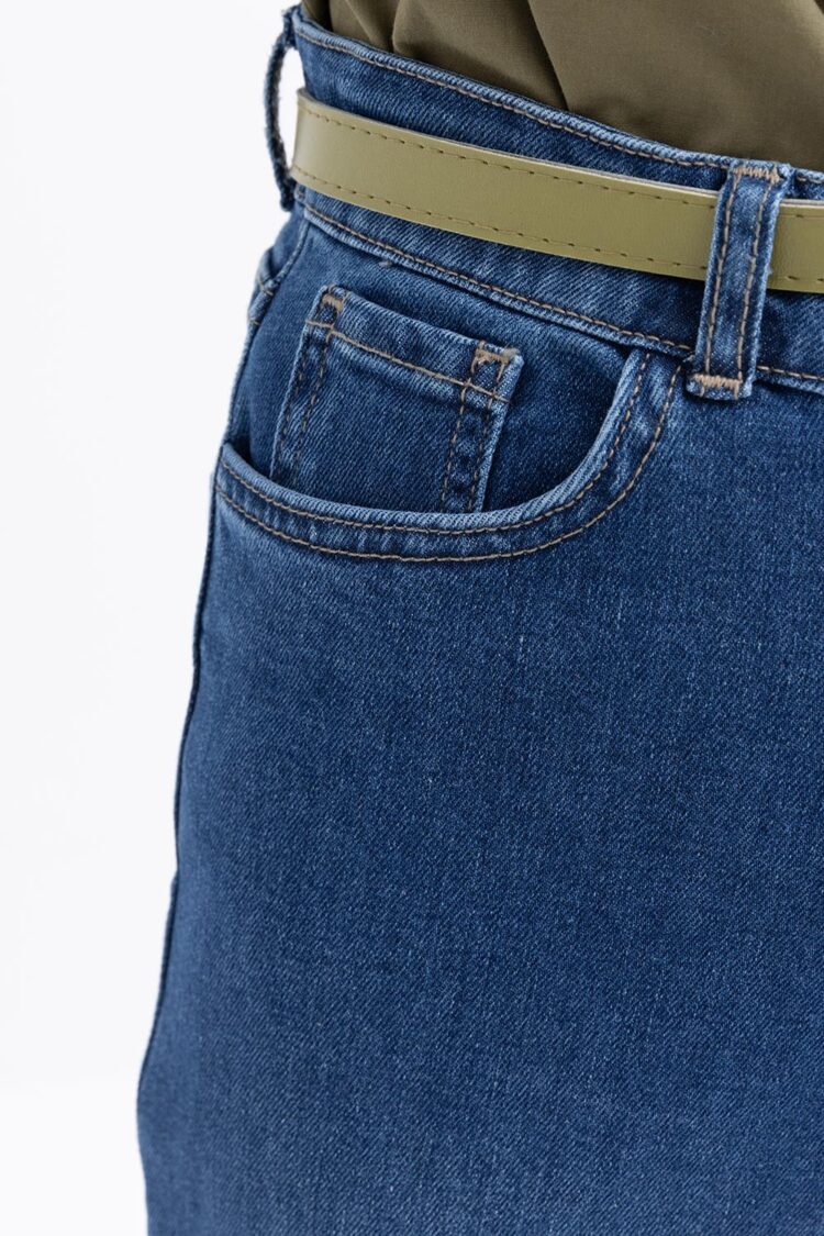 Wide Leg Denim Pants