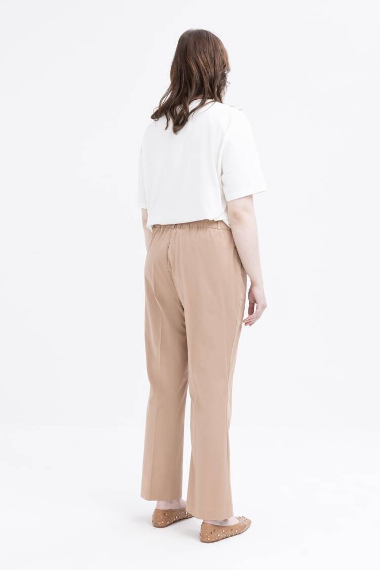 Plus Size Lycra Pants With Elastic Waist