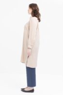 Stripe Lace Detailed Plus Size Modal Shirts - Allday - Globality Store - Women Clothes Wholesale Turkey