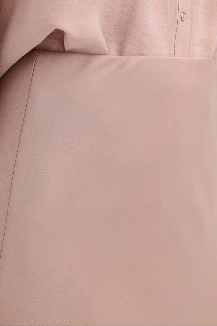 Elastic Waist Satin Skirt