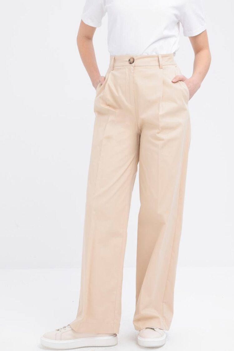 Pleated Wide Leg Pants