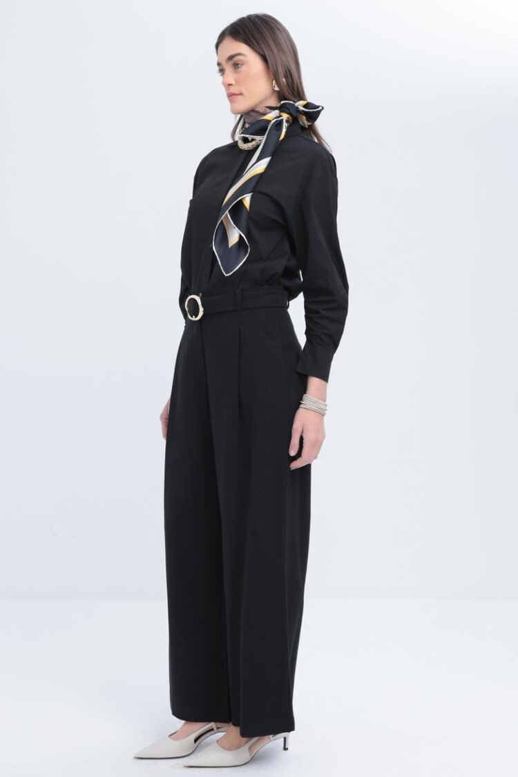 Belted Palazzo Pants