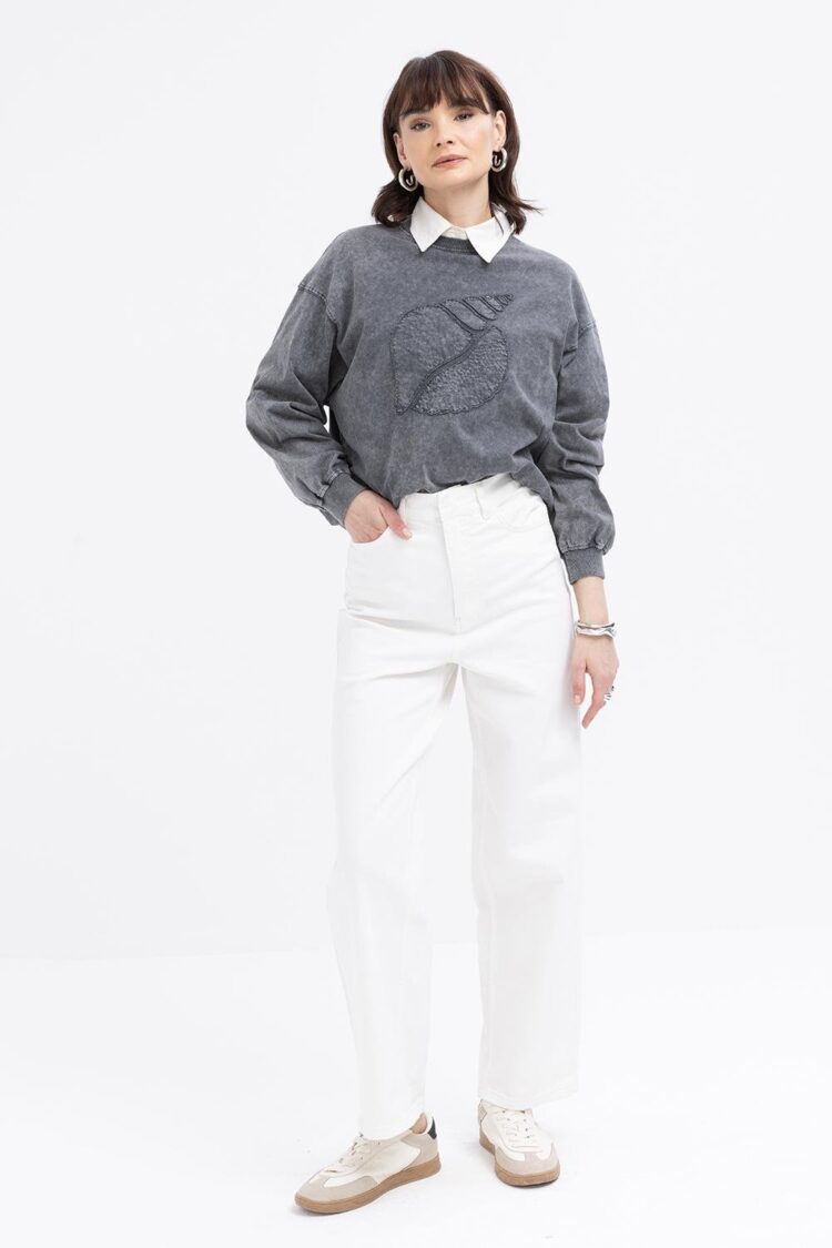 Wide Leg Denim Pants - Allday - Globality Store - Women Clothes Wholesale Turkey