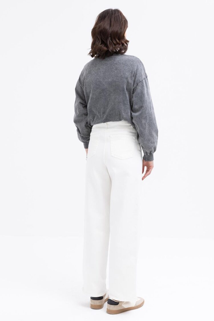 Wide Leg Denim Pants