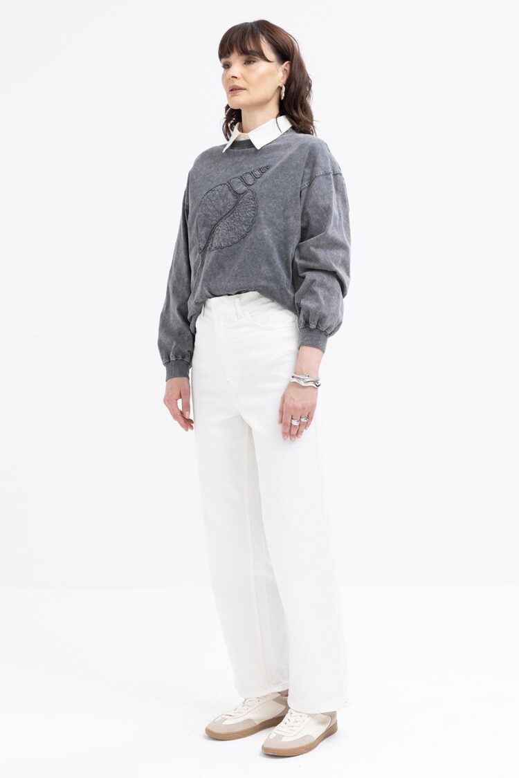 Wide Leg Denim Pants