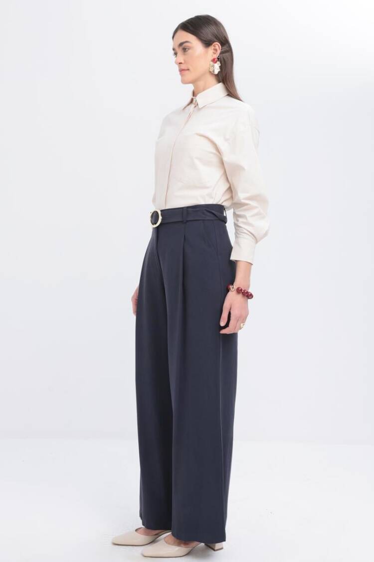 Belted Palazzo Pants