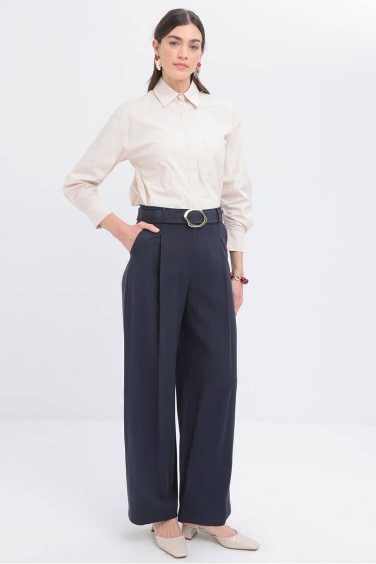 Belted Palazzo Pants