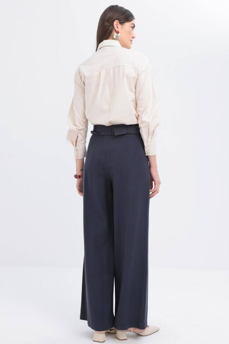 Belted Palazzo Pants