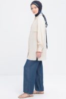 Front Windbreaker Shirt - Allday - Globality Store - Women Clothes Wholesale Turkey