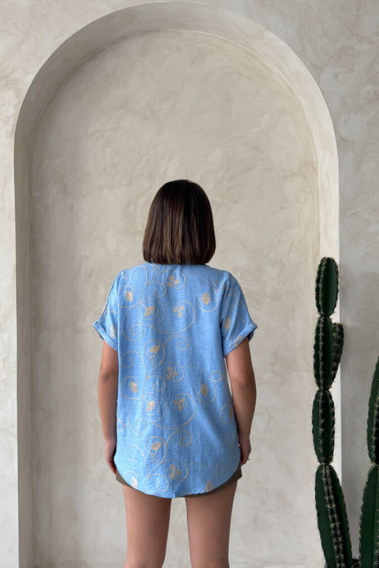D 2789 Embroidered Shirt - LightDsn2