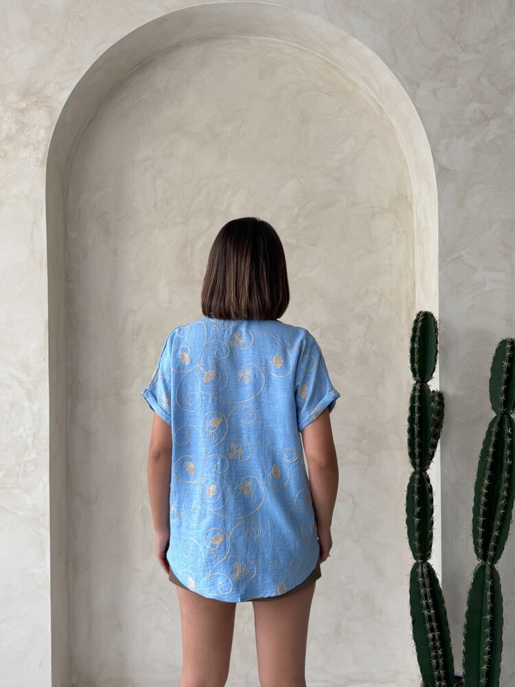 D 2789 Embroidered Shirt - LightDsn2