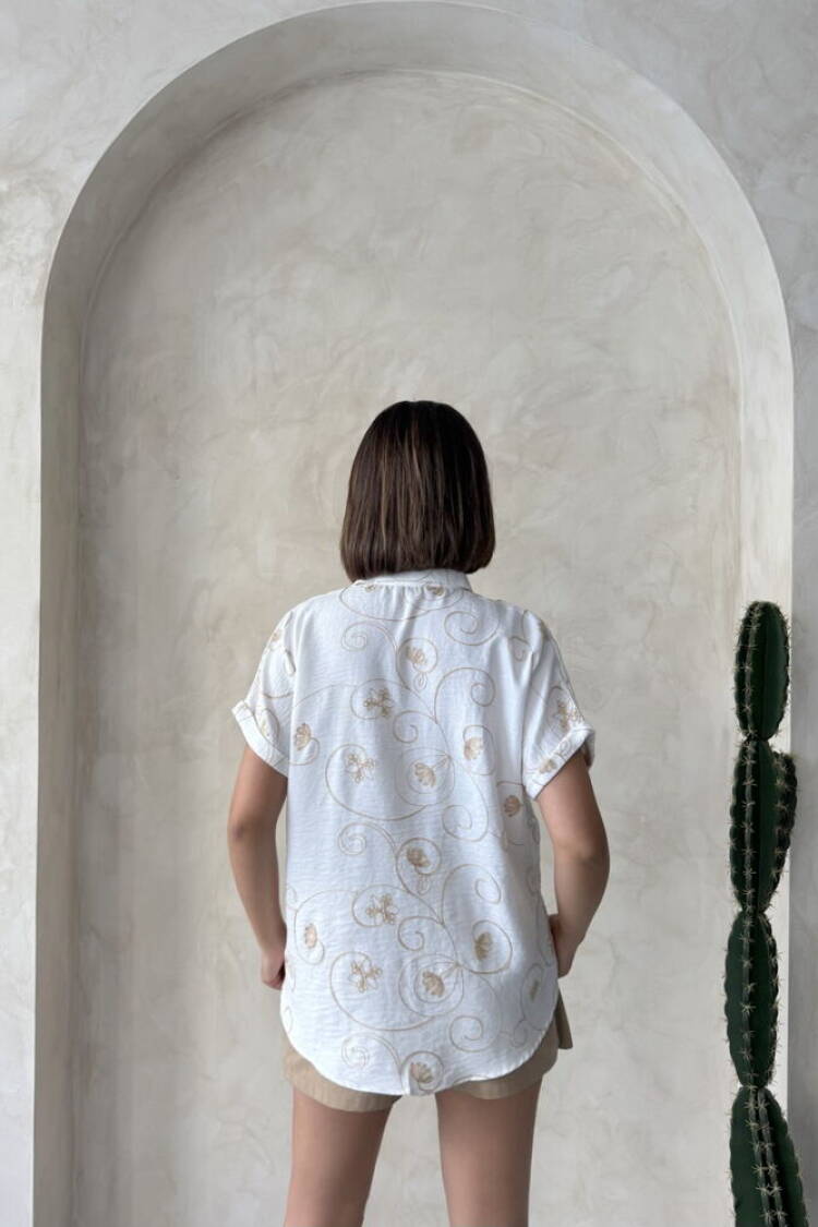D 2789 Embroidered Shirt -Pattern2