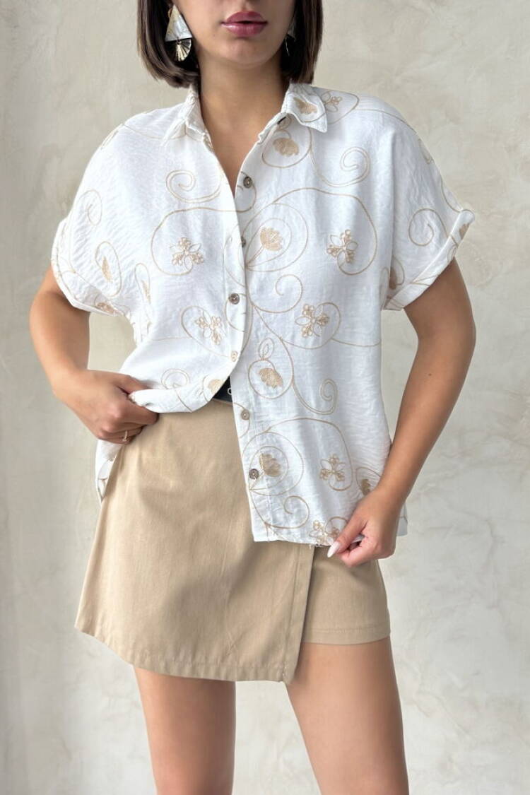 D 2789 Embroidered Shirt -Pattern2