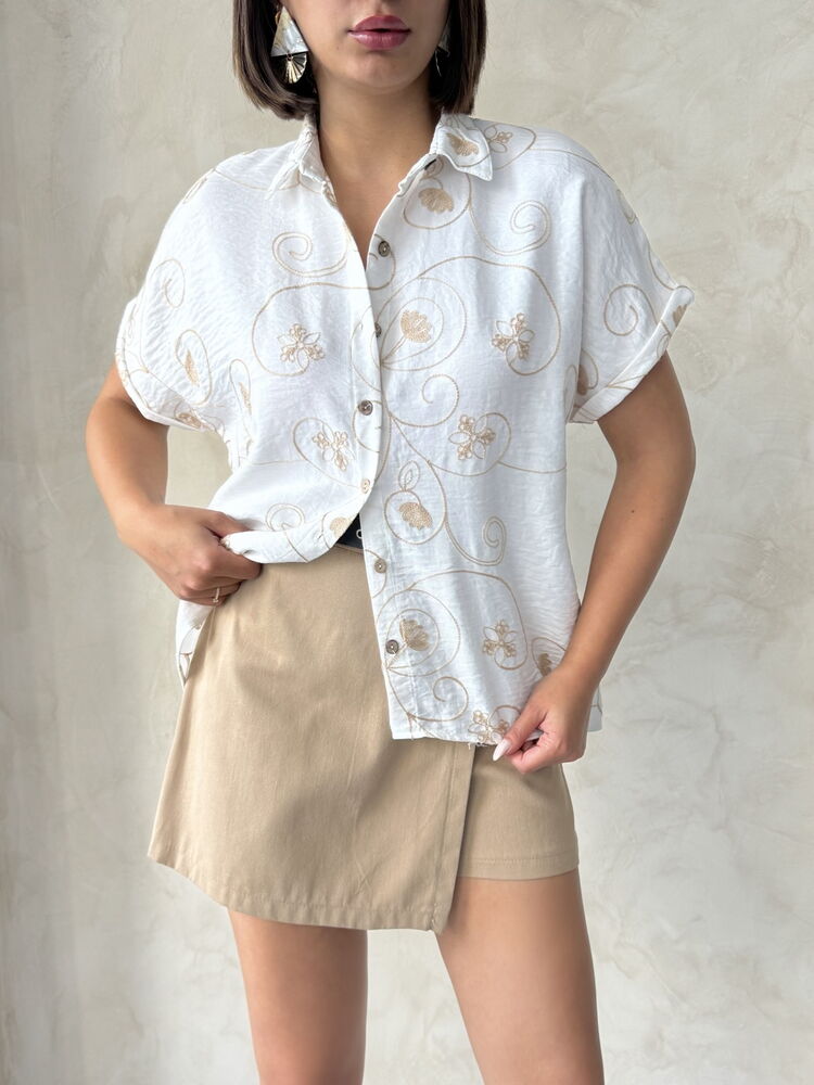 D 2789 Embroidered Shirt -Pattern2