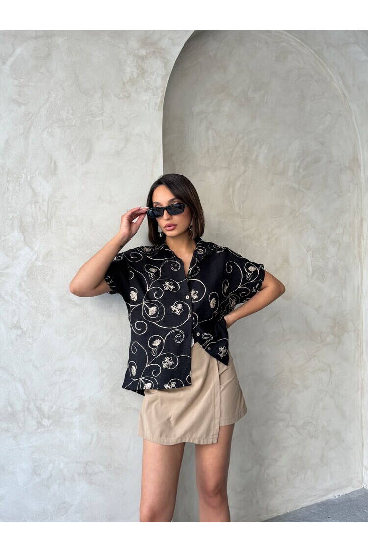 D 2789 Embroidered Shirt -Pattern 2