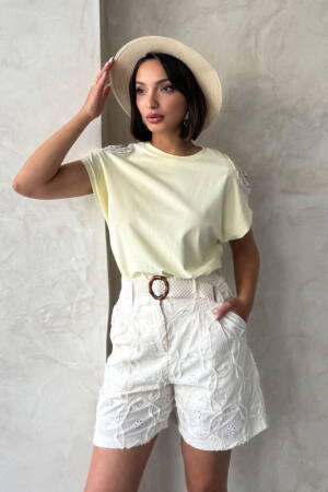 Shoulder Lace Tshirt - Brand: Topshow - Women's Clothing Wholesale - Globality Store
